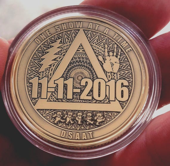 Stealie Personalized AA Recovery Anniversary Medallion. - Etsy