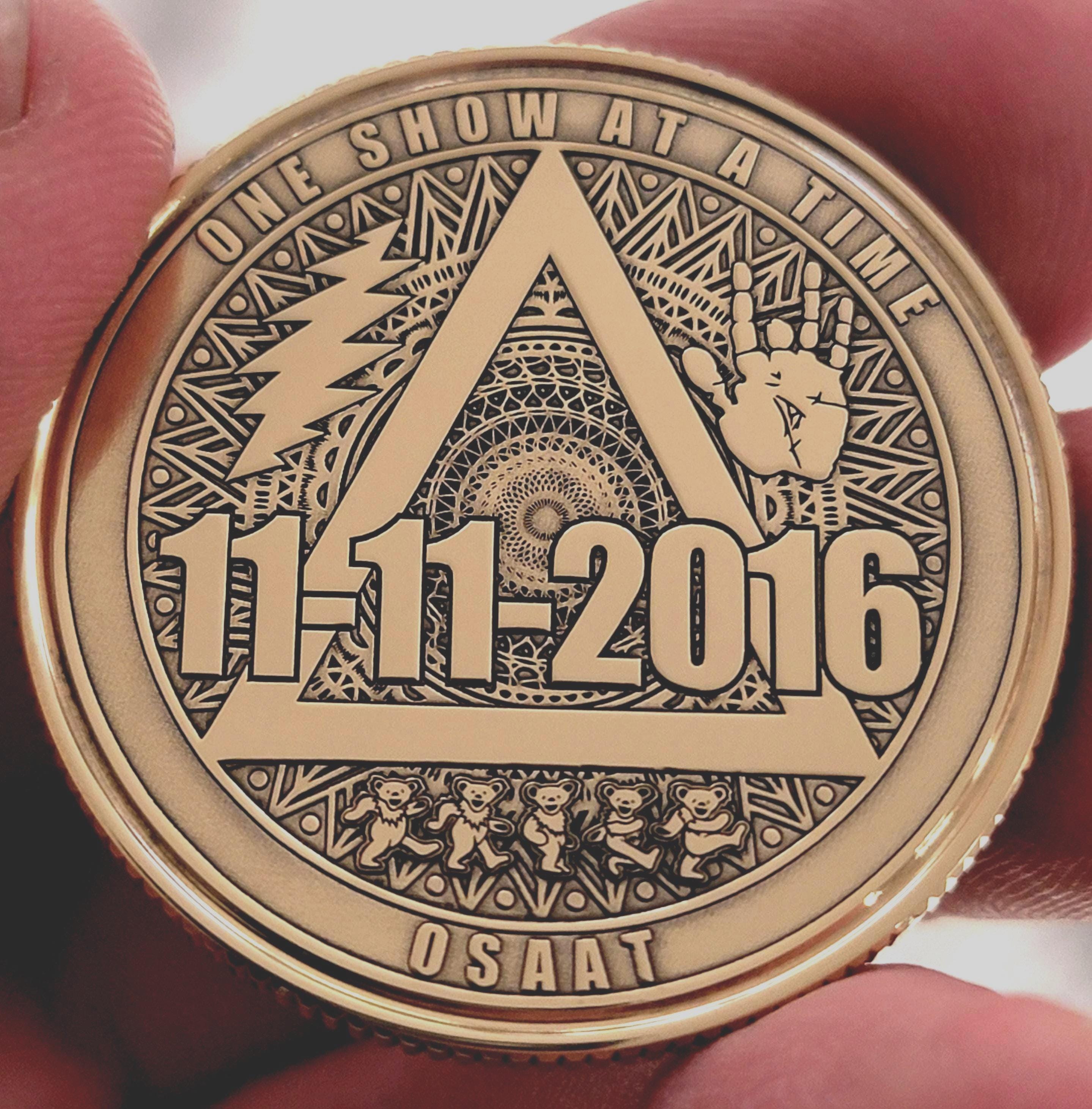 Stealie Personalized AA Recovery Anniversary Medallion. - Etsy