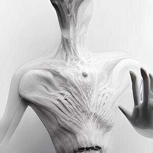 Alien white on white image #1