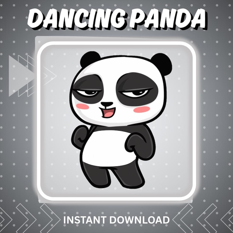 Animated Dancing Panda Emote for Twitch & Discord | Funny Dance Stream ...