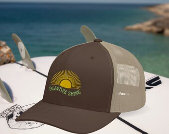 Gorra de camionero Always Shine, gorra de camionero, gorra bordada, gorra de verano, gorra de surf, gorra con cierre a presión, gorra Y2K, gorra de camionero Y2K, gorra de playa
