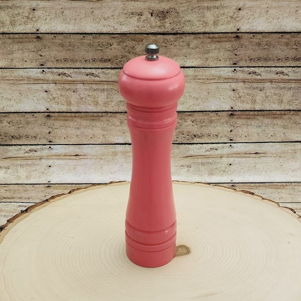 8'' pink saltshaker and pepper mill shaker grinder