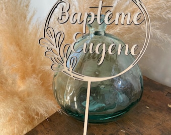 Cake topper bois/ Gateau anniversaire / Baptême / Baby shower / mariage / anniversaire