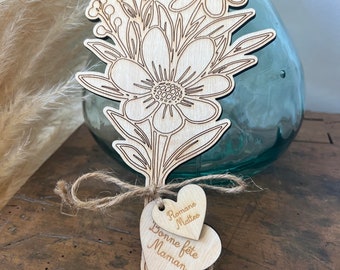 Wooden bouquet / wooden flowers / Mother's Day gift / Mother / Grandma / personalized gift