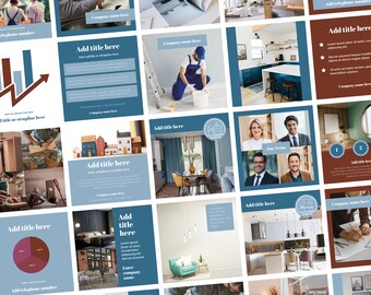 Social Media Template Bundle, Social Media Posts, Canva Bundle, Baugewerbe, Handel, Trade Classic 1, 360+ Vorlagen