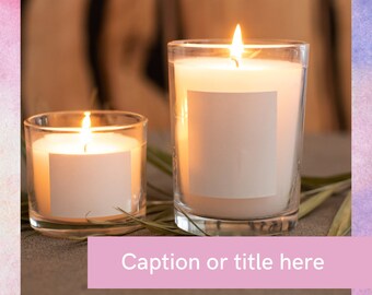 Digitale 32x Instagram Vorlagen für Handwerksbetriebe und Kerzenmacher | Canva Vorlagen Sammlung