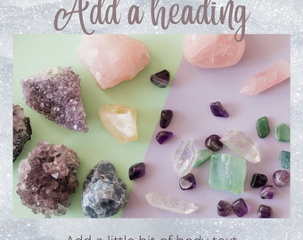 Digitale 16x Instagram Schmuck Vorlagen | Edelsteinschmuck und Kristallheilung | Bearbeitbare Canva Designs