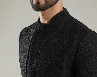 viscos embroidery mens wedding wear sherwani, function wear, festival wear indo, indian wedding wear sherwani