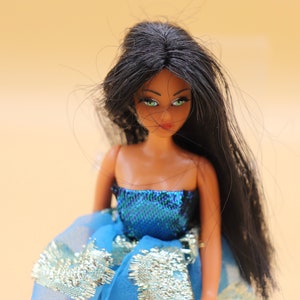 European split  lame chiffon gown Neptune’s Daughter  Dawn Pippa doll ( no doll)