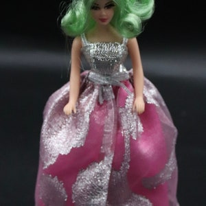 European split  lame chiffon gown Dawn Pippa doll