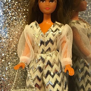 Dawn Pippa Silver Zig Zags pantsuit ( no doll)