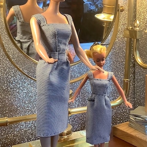 small and large bild Lilli doll houndstooth check sheath dress ( no doll)