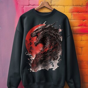 Bluza polarowa z nadrukiem smoka dla miłośników anime