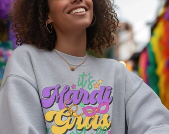 krewe sequin mardi gras sweater