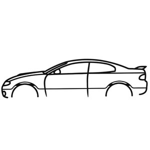 2006 Pontiac GTO Silhouette Metal Wall Art