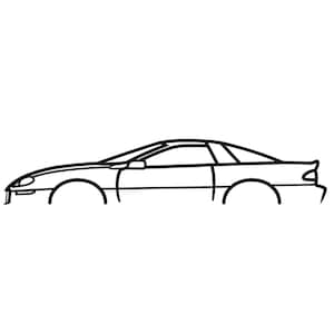 2002 Chevrolet Camaro SS Silhouette Metal Wall Art