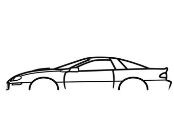 2002 Chevrolet Camaro SS Silhouette Metal Wall Art