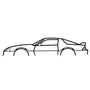 1992 Chevrolet Camaro Z/28 Silhouette Metal Wall Art
