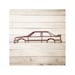 Décoration Murale BMW F30 En Métal - Silhouette 80cm Pour Fans De Voitures