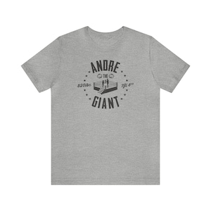 Andre The Giant - 7ft 2&quot; - 520lbs T-Shirt. Classic era wrestling WWE / WWF. Legends range.