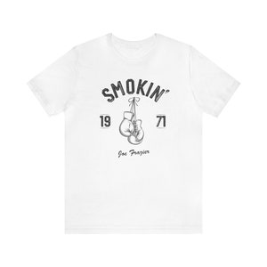 Smokin&#39; Joe frazier T-shirt. Classic boxing era original design. Legends range.