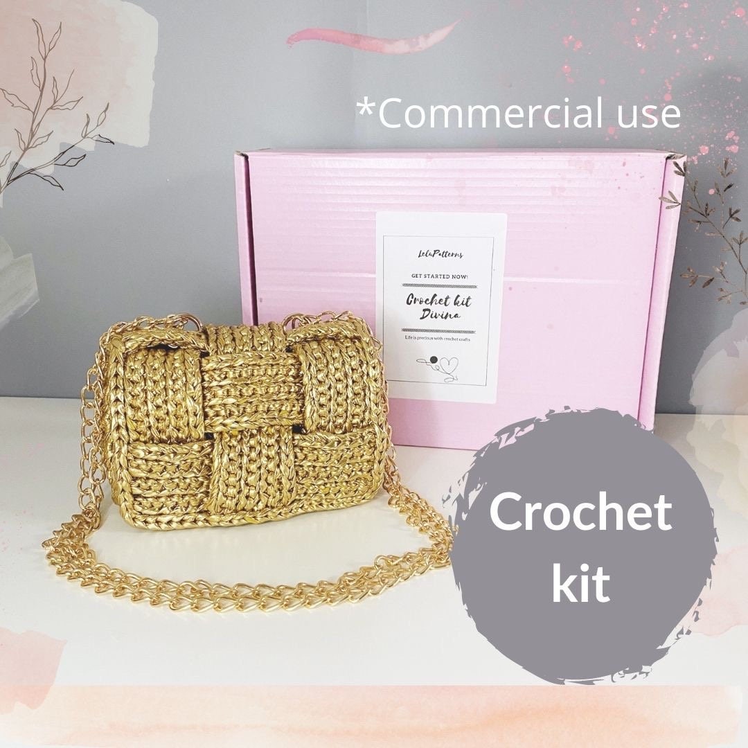 Start Crocheting, New Hobby 2023, Crochet Kit Bag Advanced, Learn to
