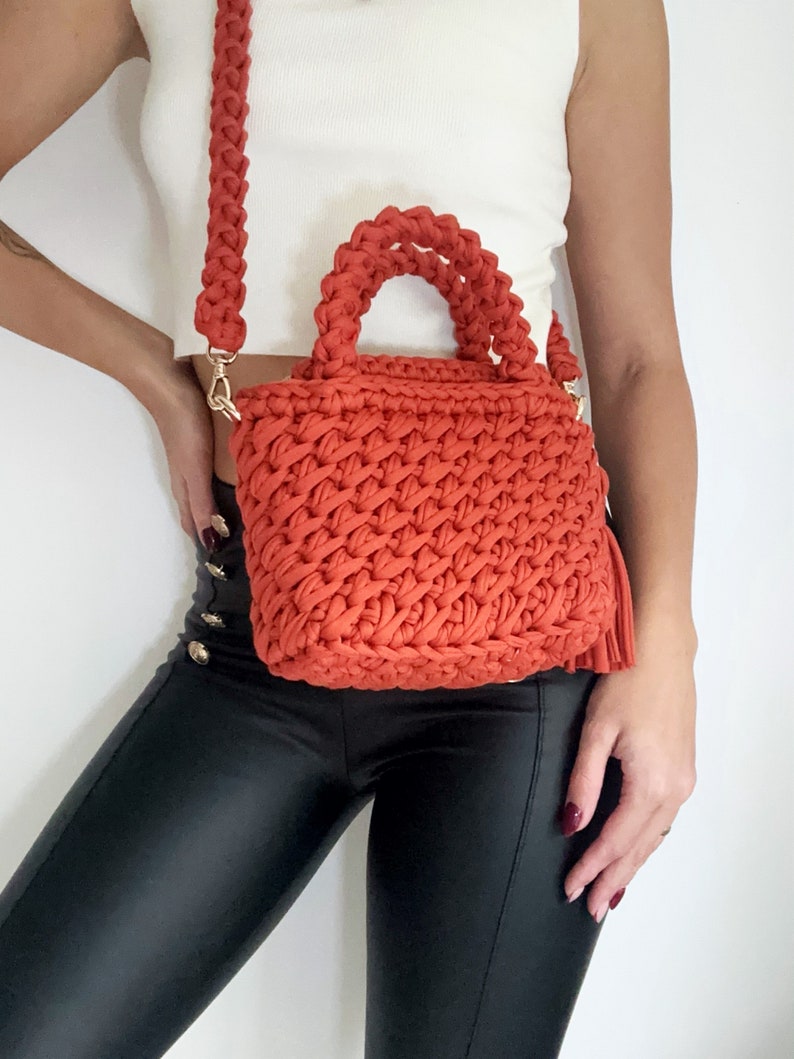 EASY Crochet Bag Pattern + Video Tutorial Link + Step by Step 277 Photo ...