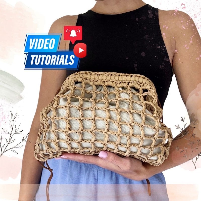 Raffia Crossbody Hand Bag - Etsy