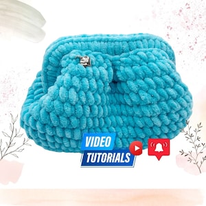Video Tutorial Handtasche, Clutch Bag Video Tutorial, Schritt für Schritt Muster, Kreative Häkeln Geschenkidee, Häkeln für Anfänger