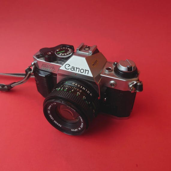 Canon AE-1 Program 35mm Film SLR Camera - 50mm Lens - Etsy