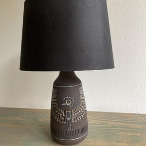 Vintage Swedish Table Lamp by Ulla Wiinblad for Alingsås Keramik, 1960s – Ceramic Bird Motif.