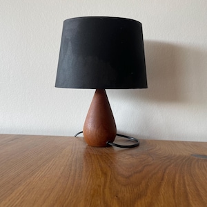 Teak Table Lamp from Denmark, 1970s.