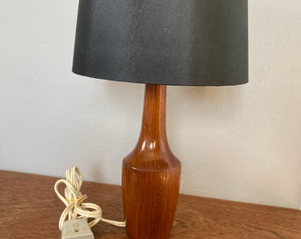 Vintage Teak Table Lamp, Denmark mid-century