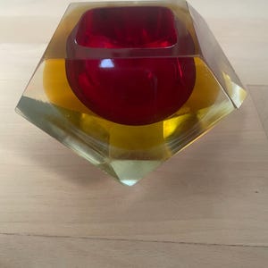 Murano Art glass ashtray / bowl by Flavio Poli for Seguso, 1960s.