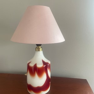 Holmegaard &#39;Flame’ Table Lamp designed by Ole Winther, 1977.