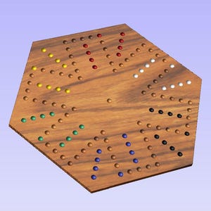 CNC file Aggravation board game 6 players CNC File eps. svg. dxf. ai. pdf.