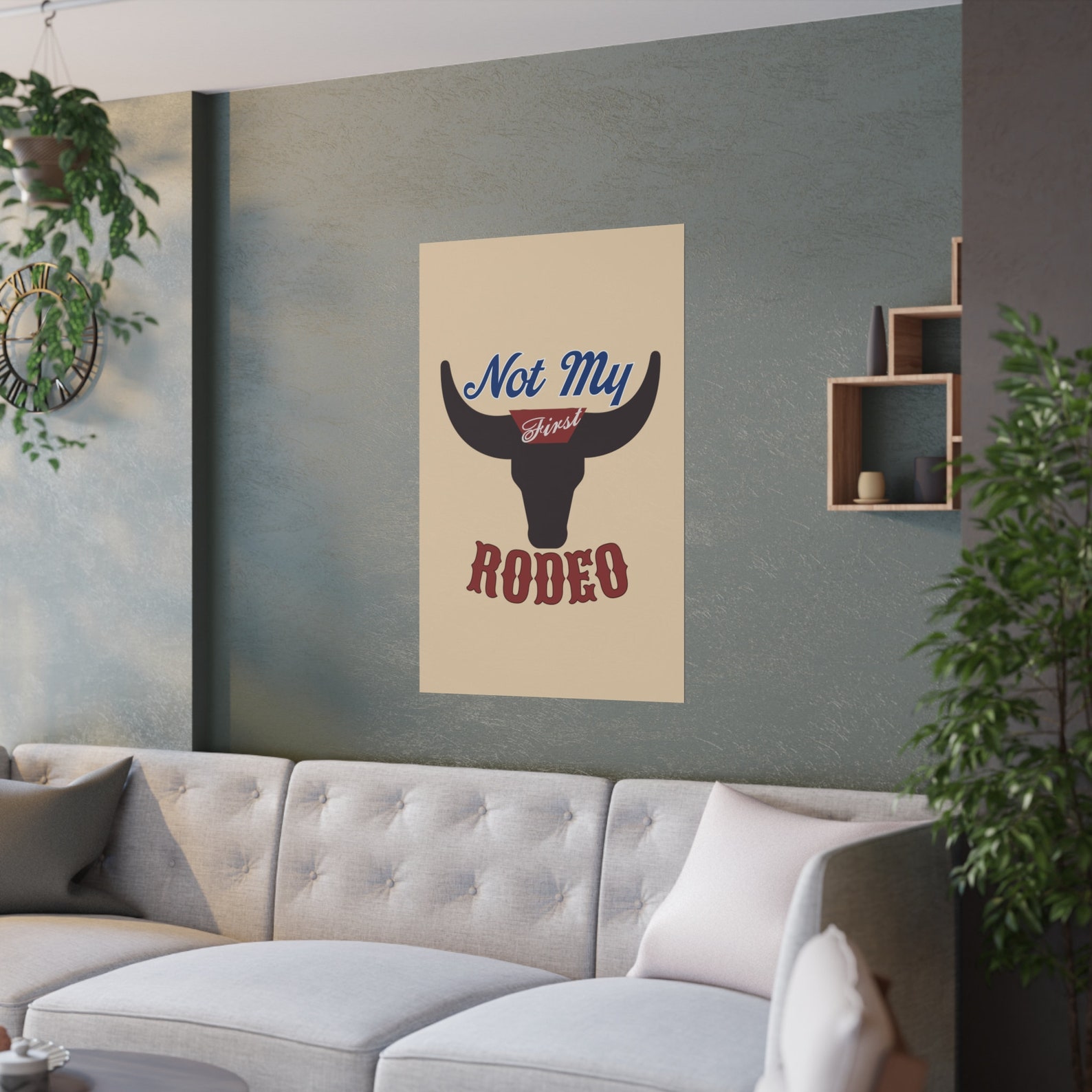 Western Poster: 'not My First Rodeo' Coors Inspired Design - Etsy