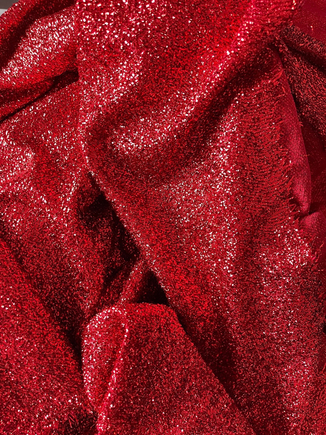 Glitter Knit Fabric Etsy