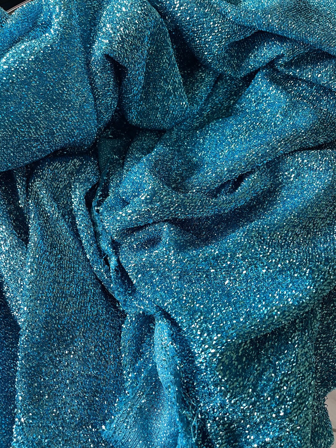 Glitter Knit Fabric Etsy