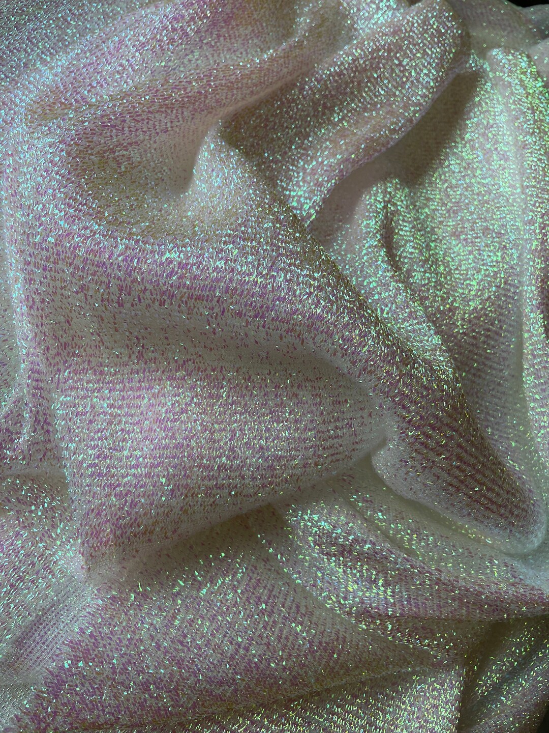 Glitter Knit Fabric Etsy