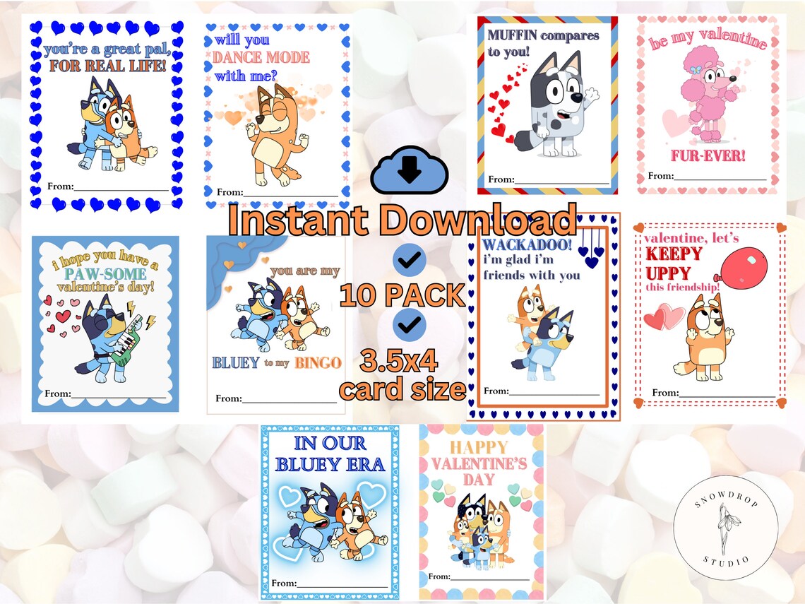 Bluey Valentine Valentine Card - Il 1140xN.5755955466 3e52 
