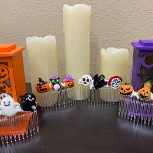 Halloween Plastic Hair Combs - Hair Accessory - Hair Clips - Barrettes - Kids - Adults - Fun