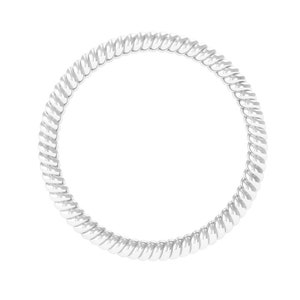 Sterling Silver Twisted Band Ring - Stackable Thin Ring