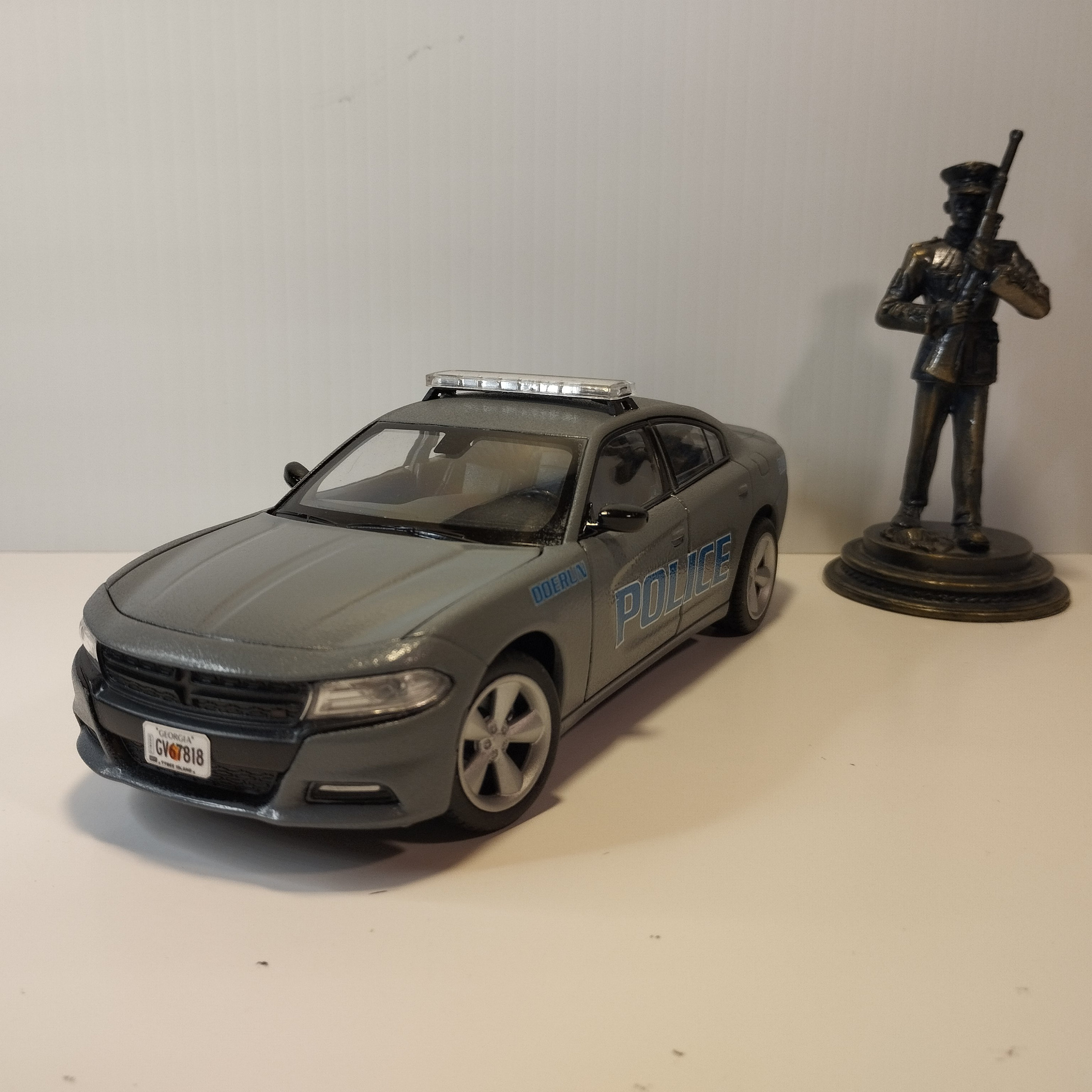 Doerun Police Car Dodge Charger Pursuit Scale Model Etsy