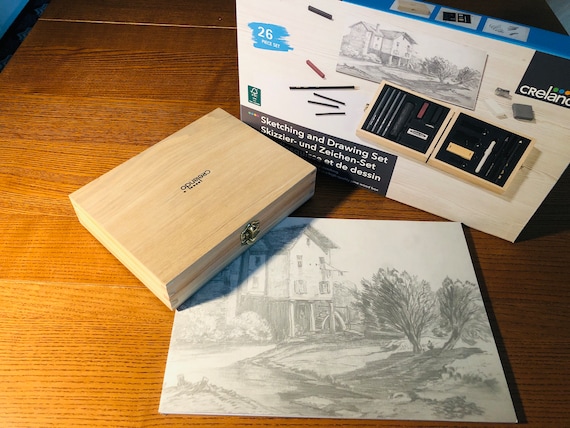 26 Stück Kohlezeichnung Geschenk Set Holzkiste Kohlestift Set Gaphite  Stifte US Edition Sketching Set Zeichnung Geschenkset für Erwachsene - Etsy  Österreich