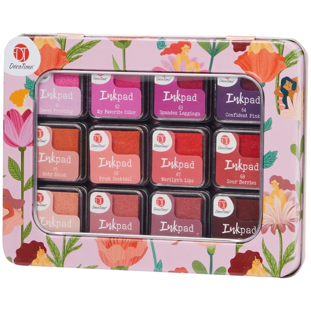 48 Pc Professional Paper Ink Pad Set Chalk Ink Pads Chalk Etsy