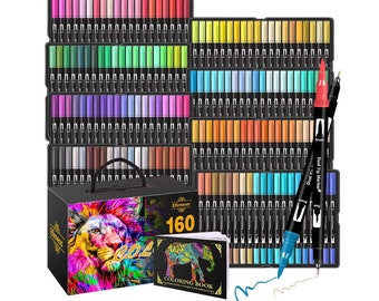 30/40/60/80 Color Markers Alcohol Felt Pen Manga Sketching Procreate Brush  Dual Brush Art School Supplies Drawing Set Coloring Supplies 