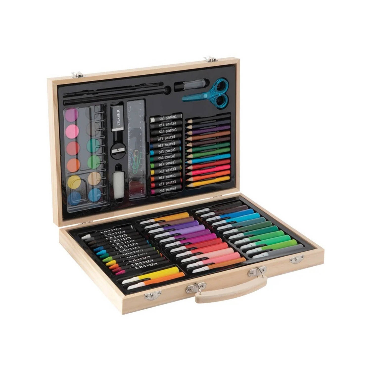 Crayola Deluxe Watercolor Kit (60+ pcs), Watercolor Paint Set for