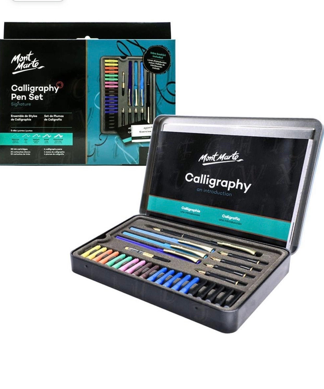 Calligraphy Set For Beginners, Calligraphy Pen Set, Calligraphy Kit, Dip  Pen Set, oblique pen holder, 19 Calligraphy Nibs, Wooden Pen Set