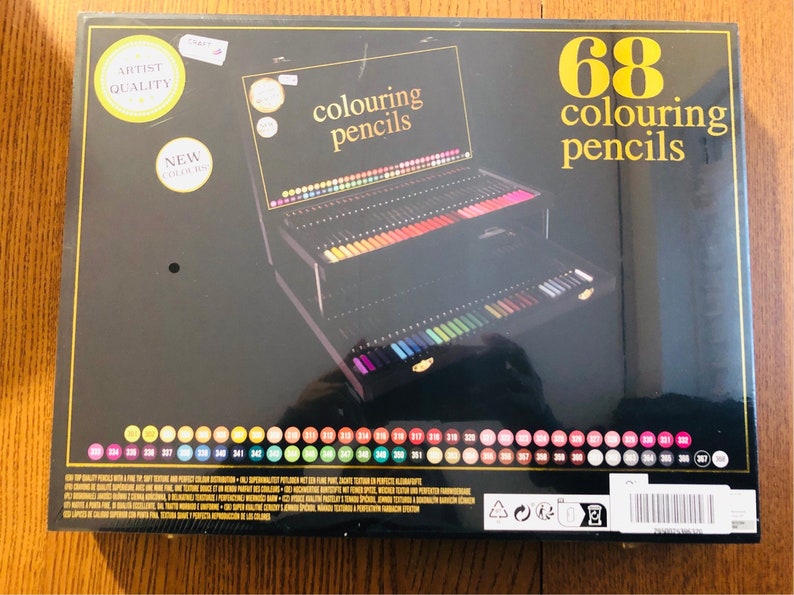 68 crayons de couleur professionnels dans une boîte de rangement solide, crayons de couleur édition américaine, crayons de couleur pour adultes et enfants, cadeau de crayons de couleur image 6